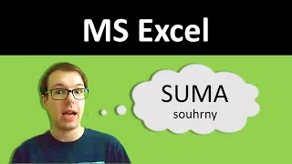 Excel: funkce SUMA - souhrny