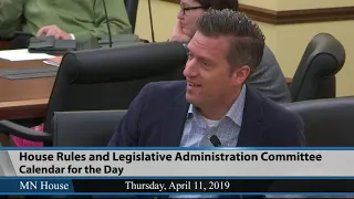 House Rules and Legislative Administration Committee  4/11/19