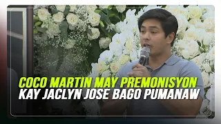 Coco Martin may premonisyon kay Jaclyn Jose bago pumanaw | ABS-CBN News