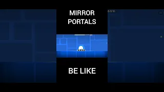 Mirror portals be like #geometrydash #shorts #mirror