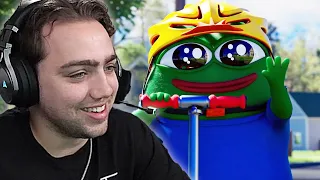 Mizkif Reacts to Spending time without your favorite streamer - Peepo Animation