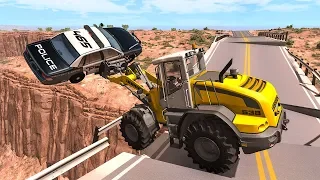 Collapsing Bridge Pileup Car Crashes #21 - BeamNG DRIVE | SmashChan