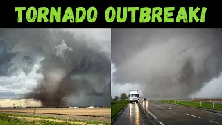 Devastating Tornado Outbreak in Nebraska and Iowa! RAW FOOTAGE  |  April 26, 2024