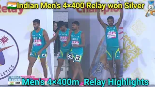 Indian 🇮🇳 Men's 4×400m Won silver 🥈|1st Asian Relays Championship|Results|Bangkok