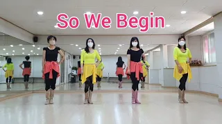 So We Begin Line Dance (Absolute Beginner) Demo & Teach