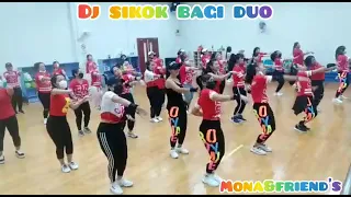 DJ SIKOK BAGI DUO #BASS BETON X #TIK TOK VIRAL 2022# Aerobic ,Zumba Mona & Friends BMI HONGKONG #