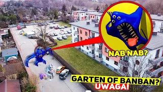 MÓJ DRON UCHWYCIŁ NABNAB z GARTEN OF BANBAN 2 OBOK MOJEGO DOMU!! (chciał ich zjeść!!)