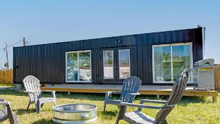 Incredibly Luxury Tiny Container Home Features An Open Concept Kitchen