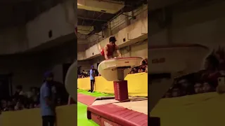 Outstanding😲 perfomance under 14 age  gymnast boy HARSHIT👌 #indian #up #viral