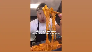 Spicy Rice Cake + Ramen 👨🏻‍🍳🔥