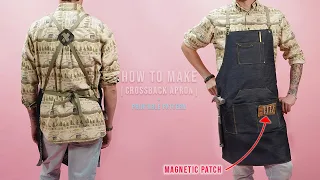 How to Make: Cross Back Apron (Printable Sewing Pattern)