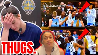 WNBA Thug Chennedy Carter Shows NO CLASS Post Game after CAITLIN CLARK! Angel Reese Video TRASHY!
