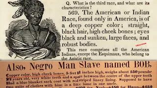 "The American or Indian Race found only In America is of a Deep Copper Color" / 1839 Geography Atlas
