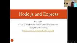 CSE 316: Fundamentals of Software Development: Node.js and Express