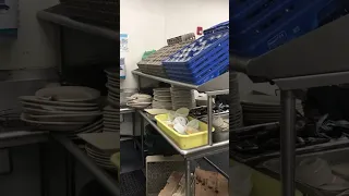 Dish pit is full