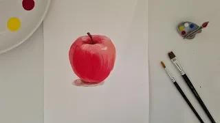 Урок рисования: "Построение объёма". Рисуем объёмное яблоко!