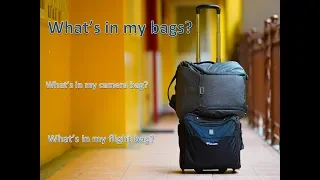 What's in an airline pilot's bags - My flight bag and camera bag