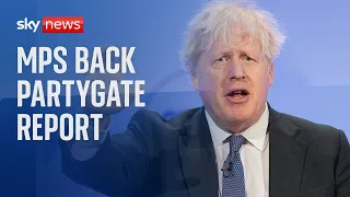 MPs overwhelmingly back partygate report against Boris Johnson