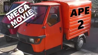 The mega cool 70 anni 70 years APE cars movie PART 2 Teil 2 - Piaggio Italia Italy - 70 Jahre APE