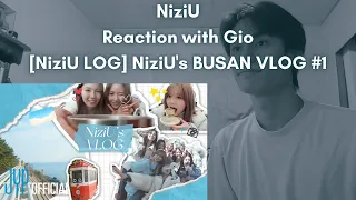 NiziU Reaction with Gio [NiziU LOG] NiziU's BUSAN VLOG #1