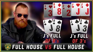 Full House Vs. Full House: A BRUTAL poker cooler!