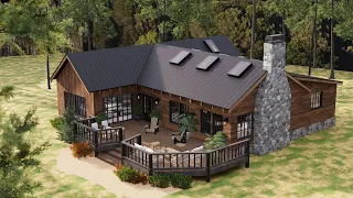 39'x33' (12x10m) What An Amazing Cabin Home | Cozy & Sweet !!!