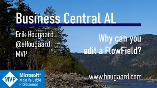 Why can you edit a FlowField in AL and Business Central
