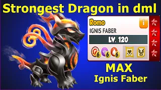 Level up 120 with 12 star Tyrant Ignis Faber0-Dragon mania Legends | Strongest Dragon in dml | DML