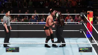 Dwayne The Rock Johnson vs Robert Roode WWE 2k20 gameplay