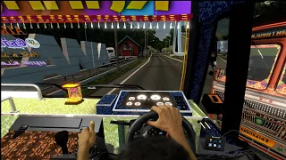 Bus Parking  the Busstop  Eurotruck Simulator 2 Tamil Gameplay Steering Wheel Logitech g29 #shorts