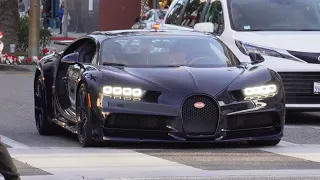 Supercars of Beverly Hills! Bugatti Chiron, Ferrari SF90, Lamborghini Aventador SV!