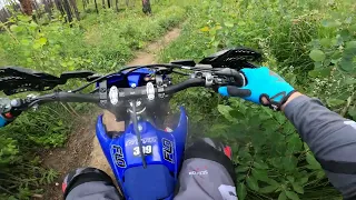 First single track on the YZ450FX. Dinner Pass, Colorado