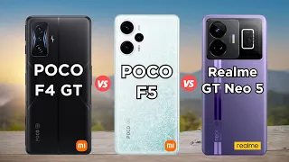 POCO F4 GT vs POCO F5 vs Realme GT Neo 5