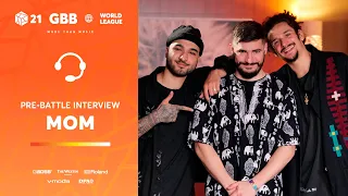 M.O.M. 🇦🇹 | GRAND BEATBOX BATTLE 2021: WORLD LEAGUE | Pre-Battle Interview