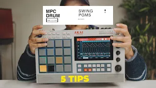 Top 5 MPC Live Drum Programming | MPC ONE drum swing