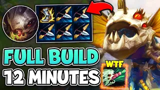 THIS NEW KOG'MAW STRATEGY GETS FULL BUILD AT 12 MINUTES! (RECURVE BOWS STACK)