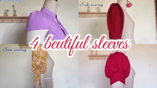 4 Different Sleeve Designs for Sewing Lovers | Sewing Techniques | Son Sewing