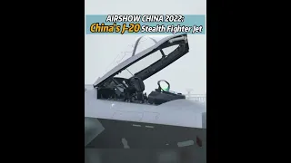 #AIRSHOW #CHINA 2022: China's J-20 stealth #fighter jet #fyp #J20 #airshow2022 #technology #plane