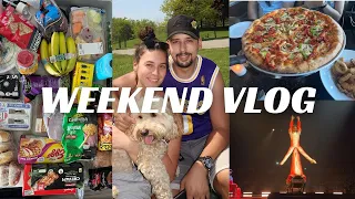 LONG WEEKEND VLOG | cirque du soleil toronto, grocery haul, current lip combo, bbq season and more!