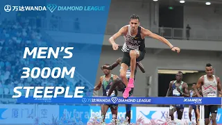 Soufiane El Bakkali claims 4th win of the year in Xiamen steeplechase - Wanda Diamond League 2023