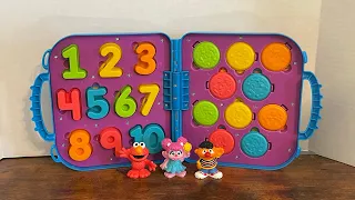 Learn Colors and Numbers with Sesame Street Characters and Counting Cupcakes Puzzle Cards