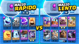 Il Deck Più VELOCE contro il Deck Più LENTO! Chi Vince? Clash Royale ITA!