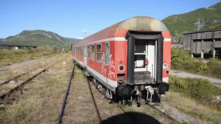 Kolej w Albanii. Pociąg Szkodra - Durres [Trains in Albania, 2019]