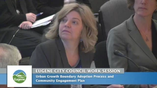 Eugene City Council Wednesday Work Session: January 18, 2017