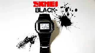 SKMEI 1456 BLACK ONE UNBOXING AND REVIEW CASIO G SHOCK GMW B5000 Silver