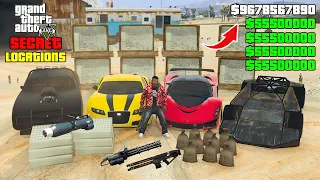 All Secret Cars, Hidden Money & Rare Weapons Locations in GTA 5 Story Mode 2024 (PC, PS4, PS5, Xbox)