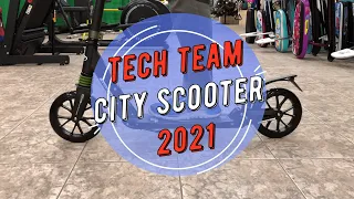 Складной самокат Tech team city scooter 2021