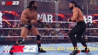 WWE 2K23 OFFICIAL TRAILER REACTION! WAR GAMES & BAD BUNNY CONFIRMED