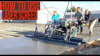 How to use Laser screed| Somero laser screed Is awesome! Client shows vehicle restoration projects
