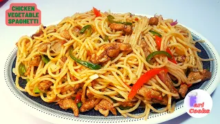 Chicken Vegetable Spaghetti Recipe | Chicken  Spaghetti Recipe  #spaghettipasta  #faricooks